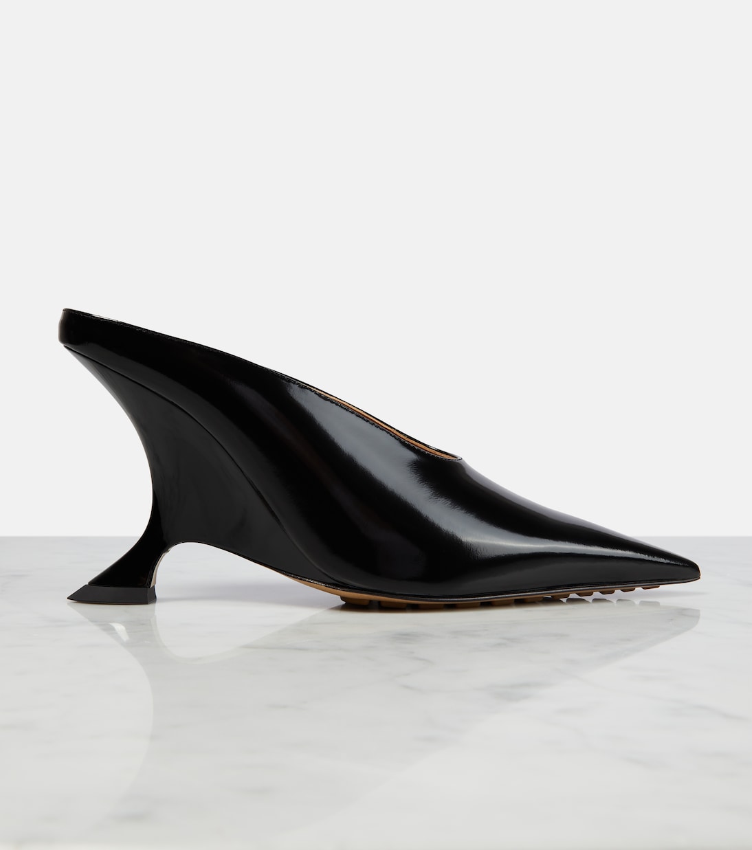 Mules Rocket en cuir verni | Bottega Veneta