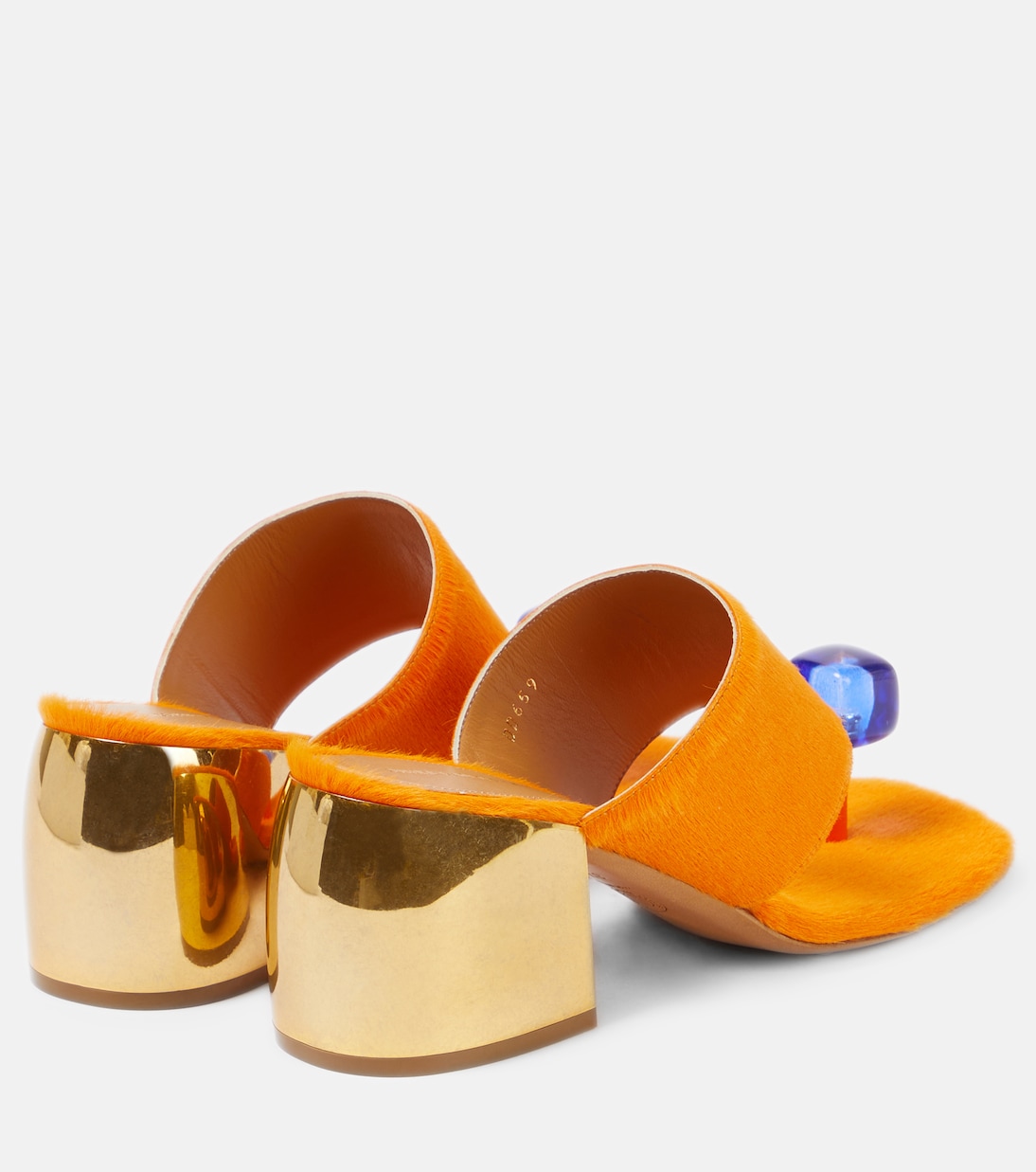 Verzierte Sandalen aus Kalbshaar | Dries Van Noten