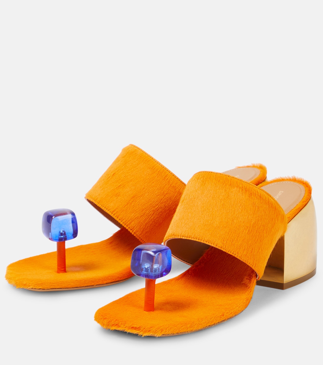 Verzierte Sandalen aus Kalbshaar | Dries Van Noten