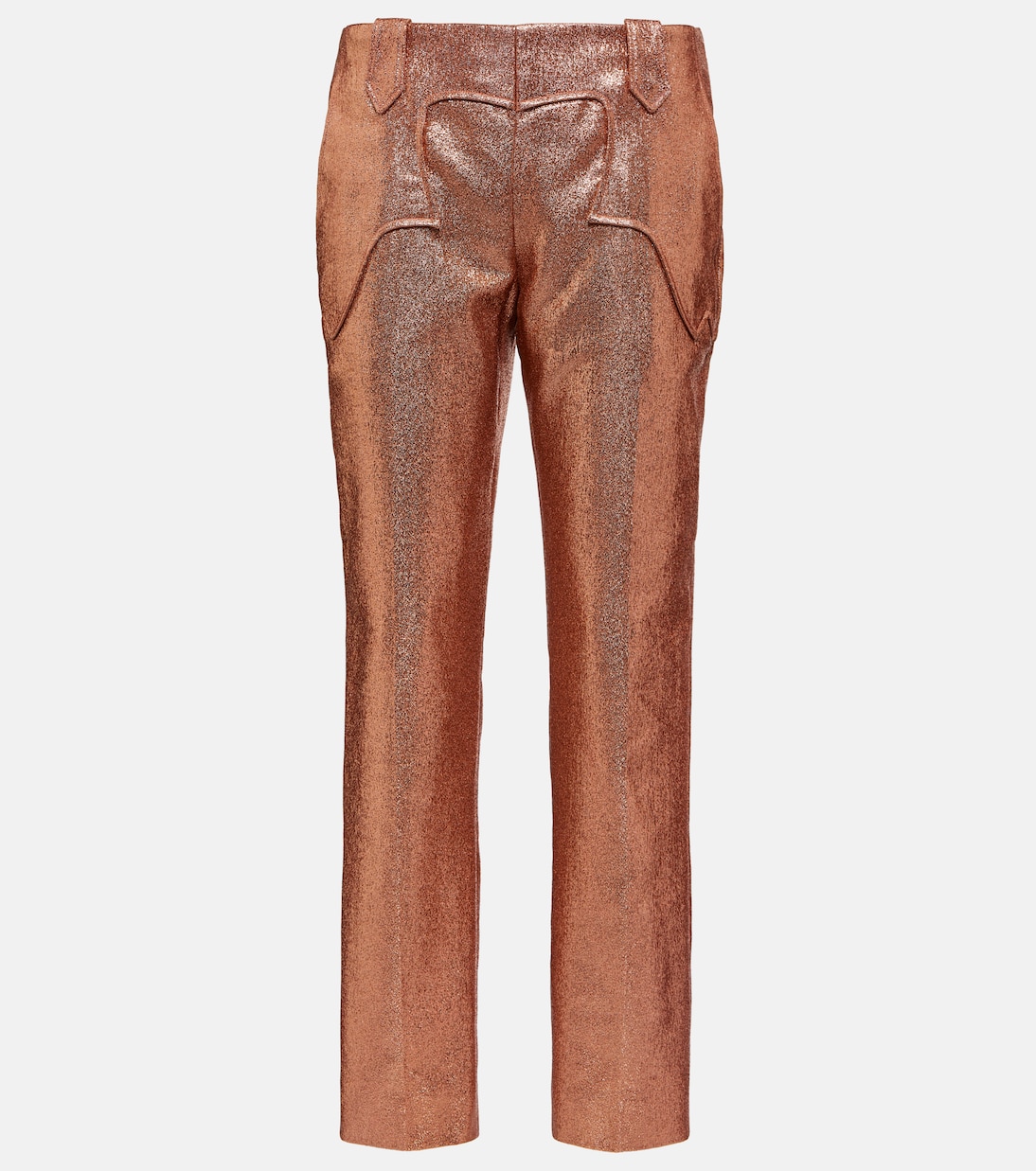 Iridescent sable straight-leg pants | Tom Ford