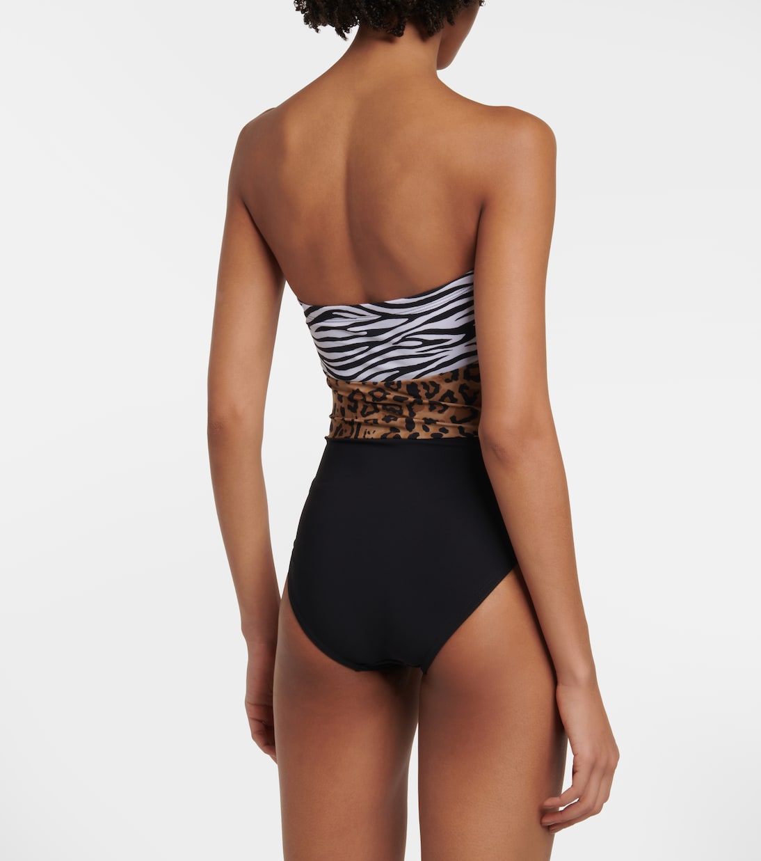 Bañador estampado con cuello halter | Karla Colletto