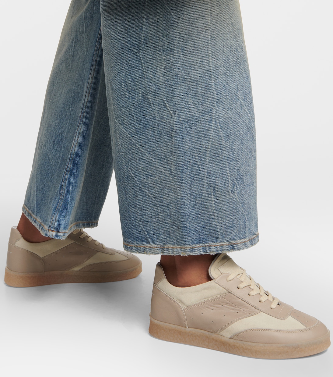 Leather sneakers in white - MM 6 Maison Margiela | Mytheresa