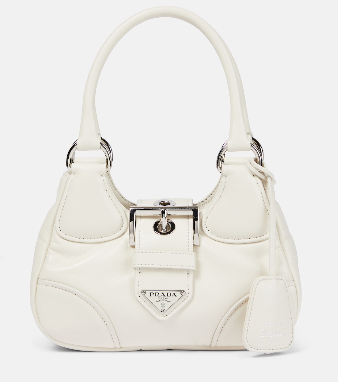 Prada white handbag leather outlet