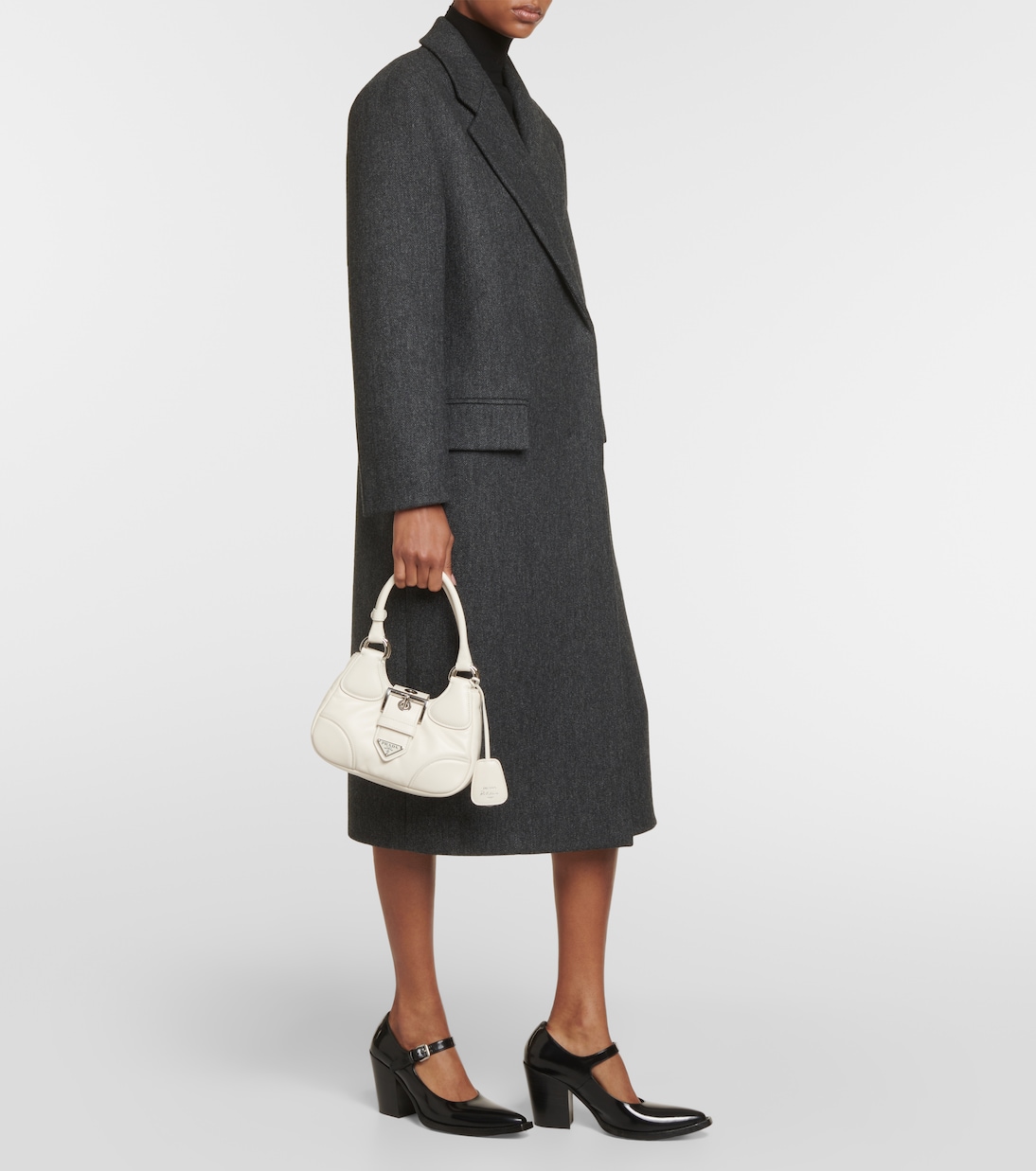 Schultertasche Moon Small aus Leder | Prada