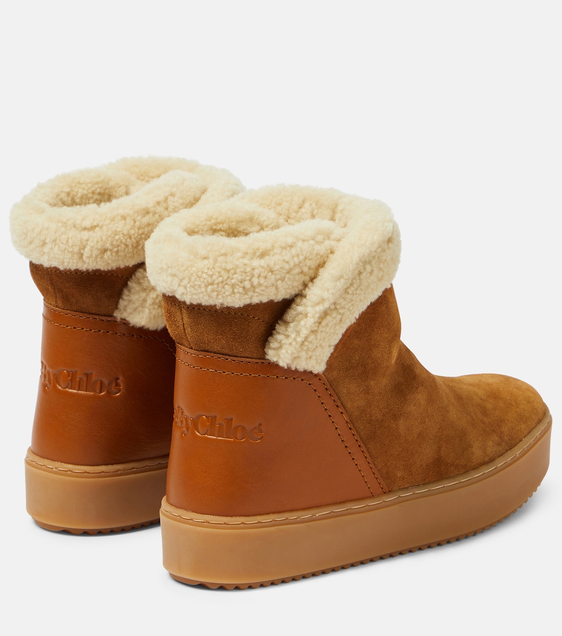Stivaletti Juliet in suede con shearling | See By Chloé