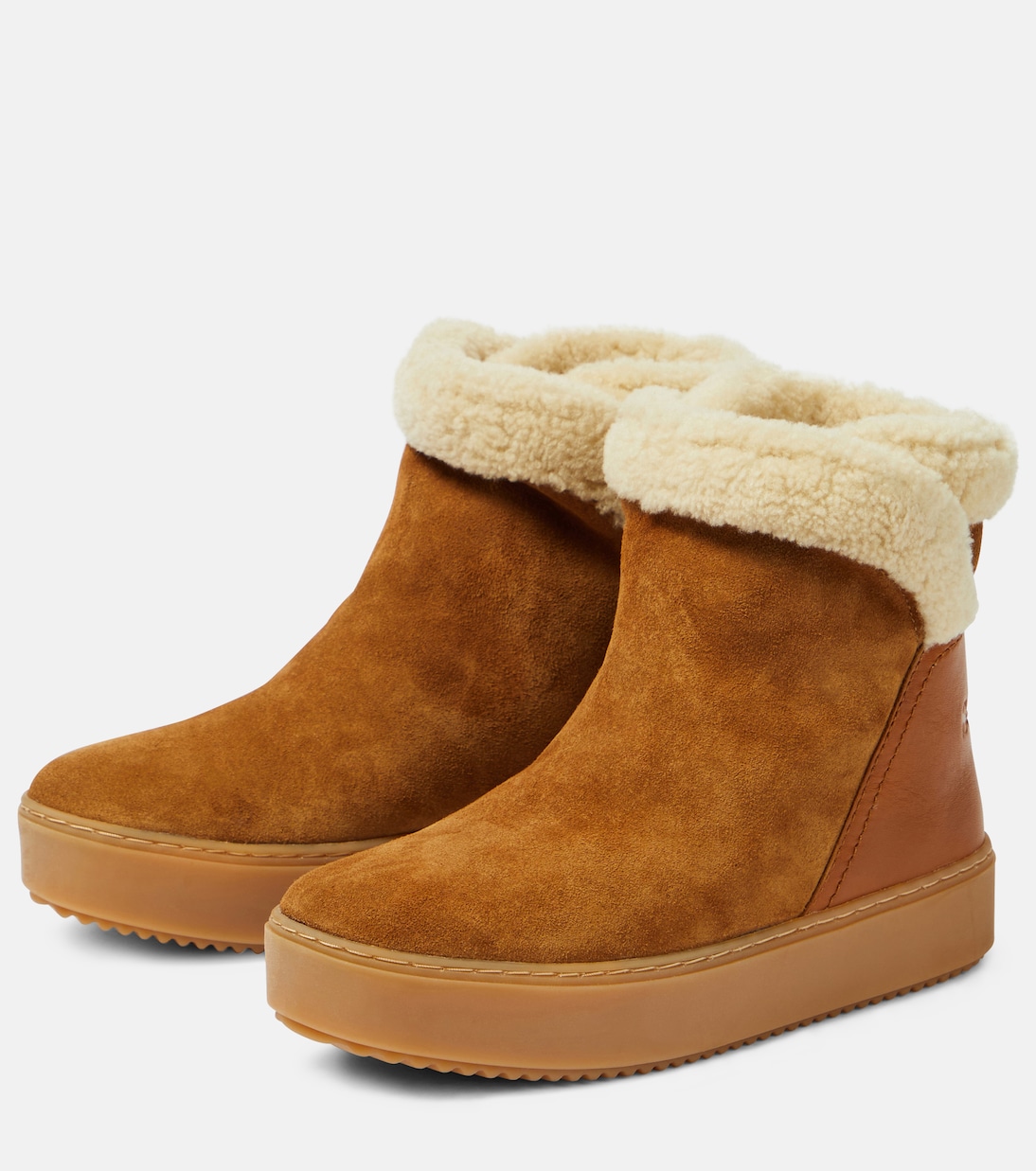Stivaletti Juliet in suede con shearling | See By Chloé