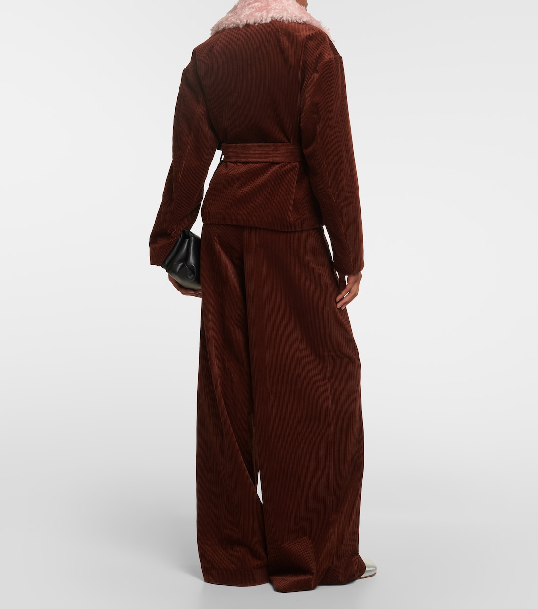 Corduroy and faux fur jacket | Dries Van Noten