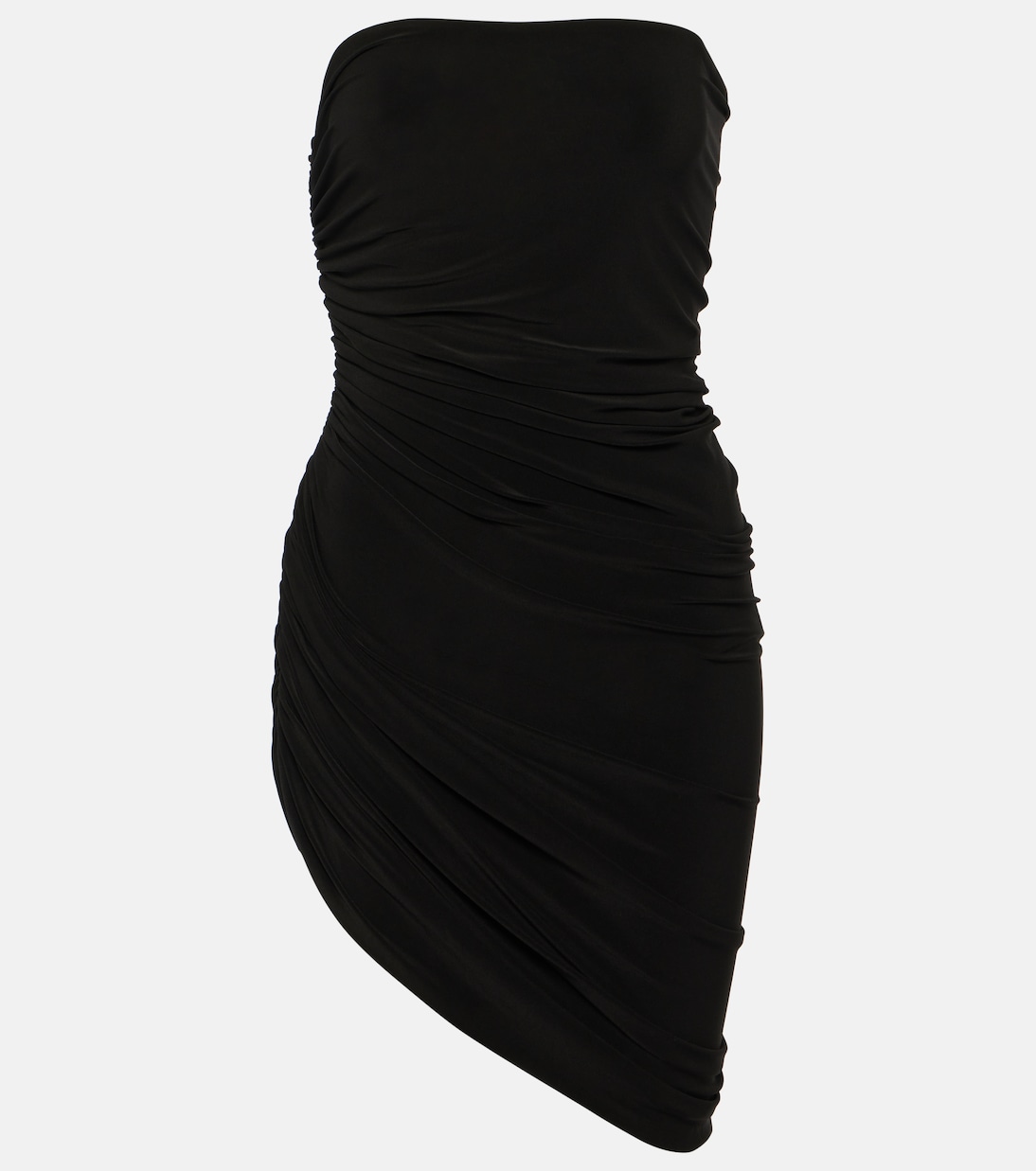 Draped jersey minidress  | Norma Kamali