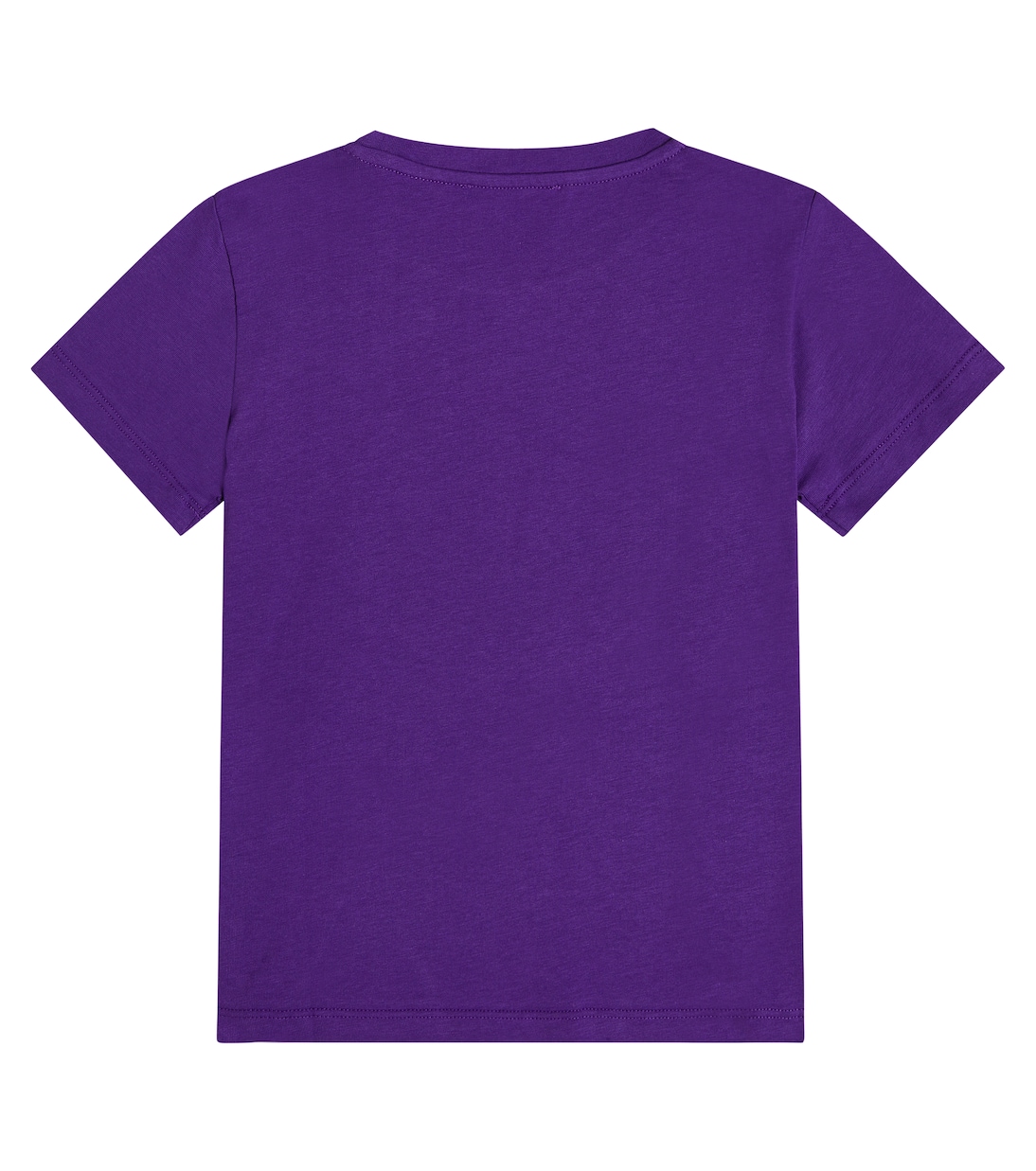 Medusa embellished cotton jersey T-shirt in purple - Versace