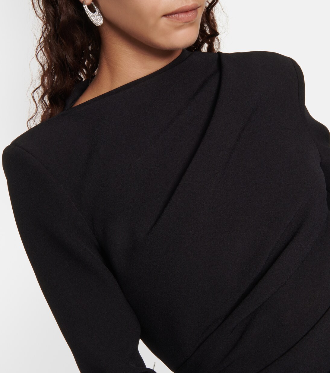 Feather-trimmed top | Safiyaa