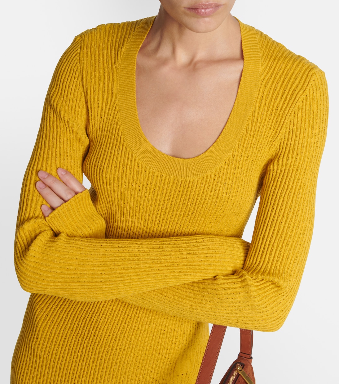 Abito midi in misto lana | Burberry