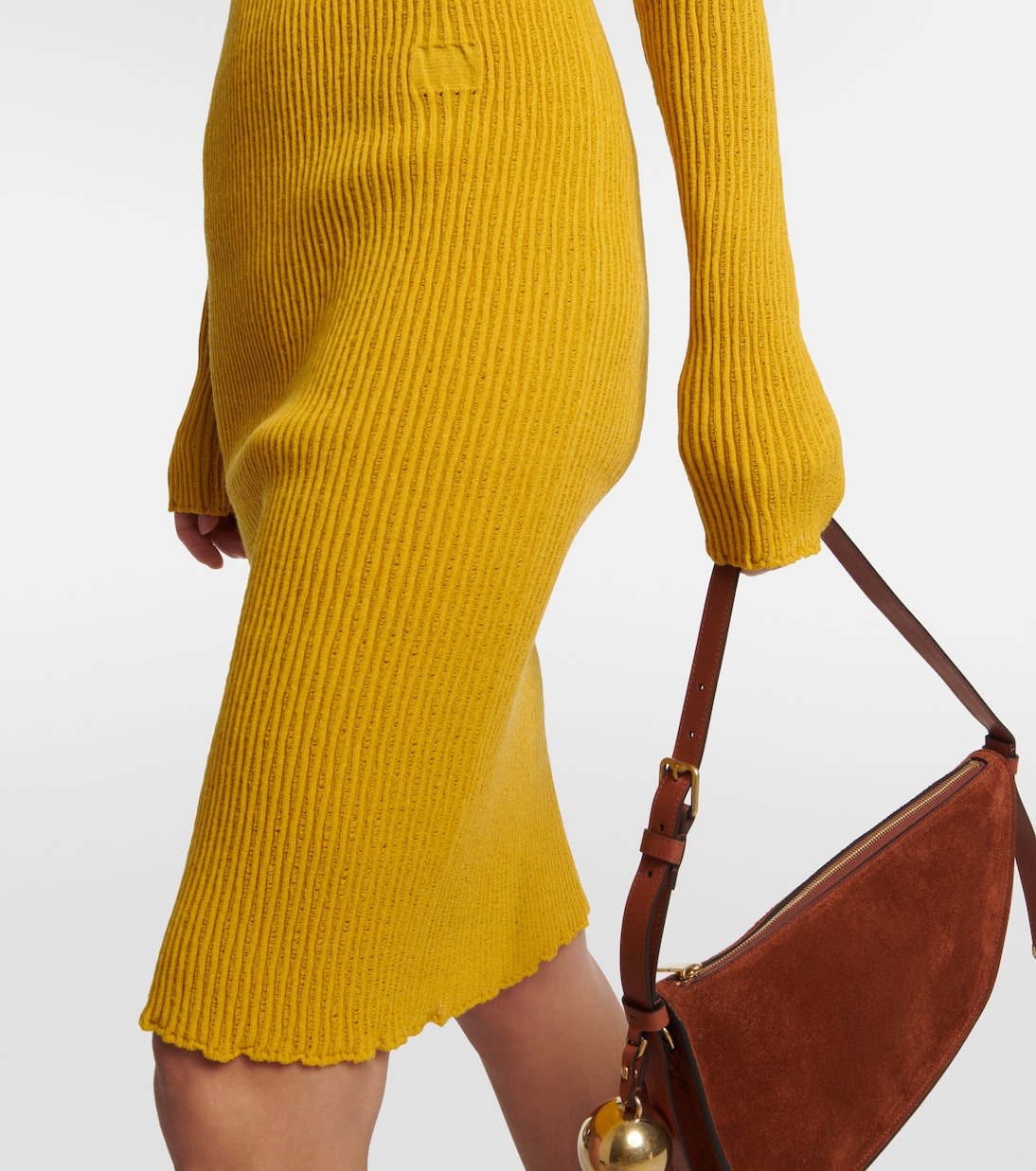 Abito midi in misto lana | Burberry