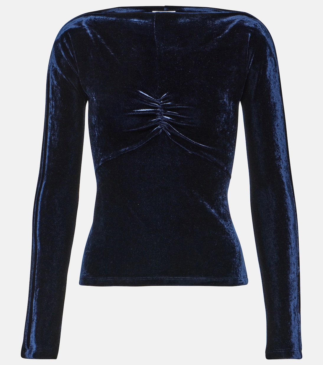 Off-Shoulder-Top aus Samt | Rabanne