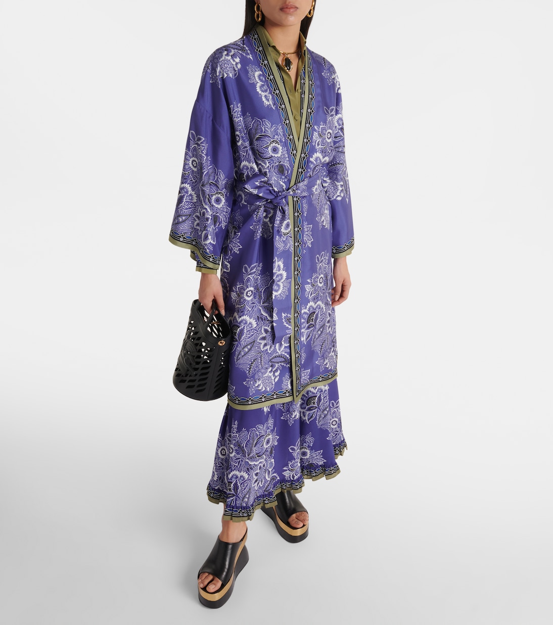 Kimono imprimé en soie | Etro