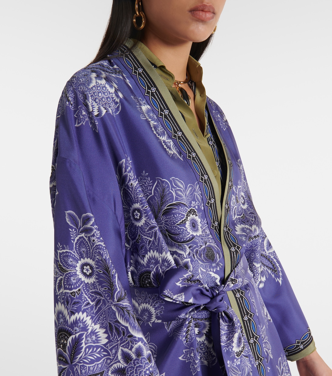 Kimono imprimé en soie | Etro
