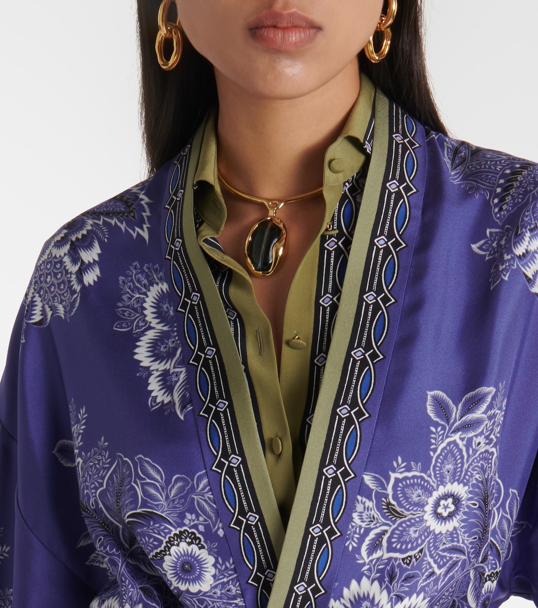 Kimono imprimé en soie | Etro