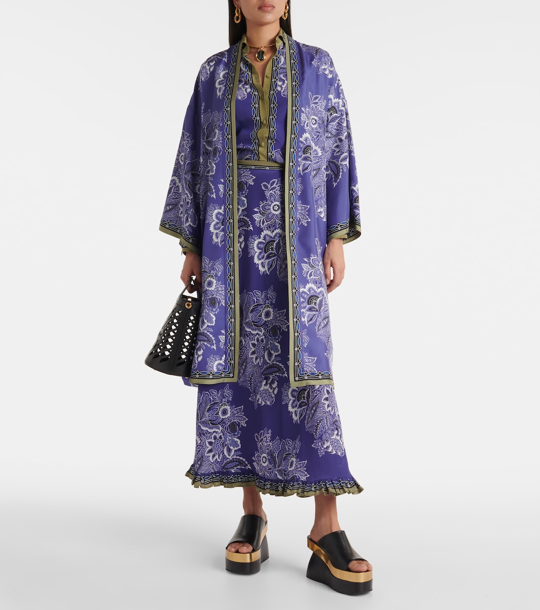 Kimono imprimé en soie | Etro