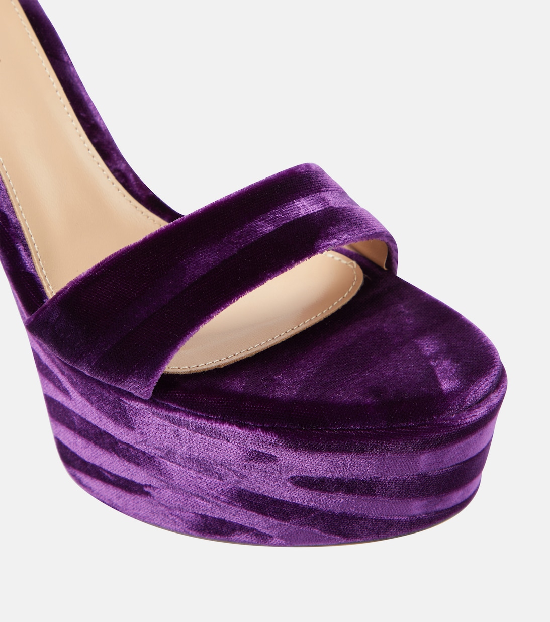 Holly velvet platform sandals | Gianvito Rossi