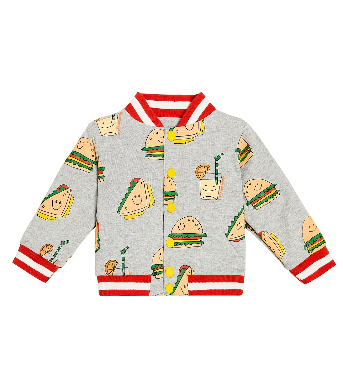 Cárdigan en jersey de algodón estampado | Stella McCartney Kids