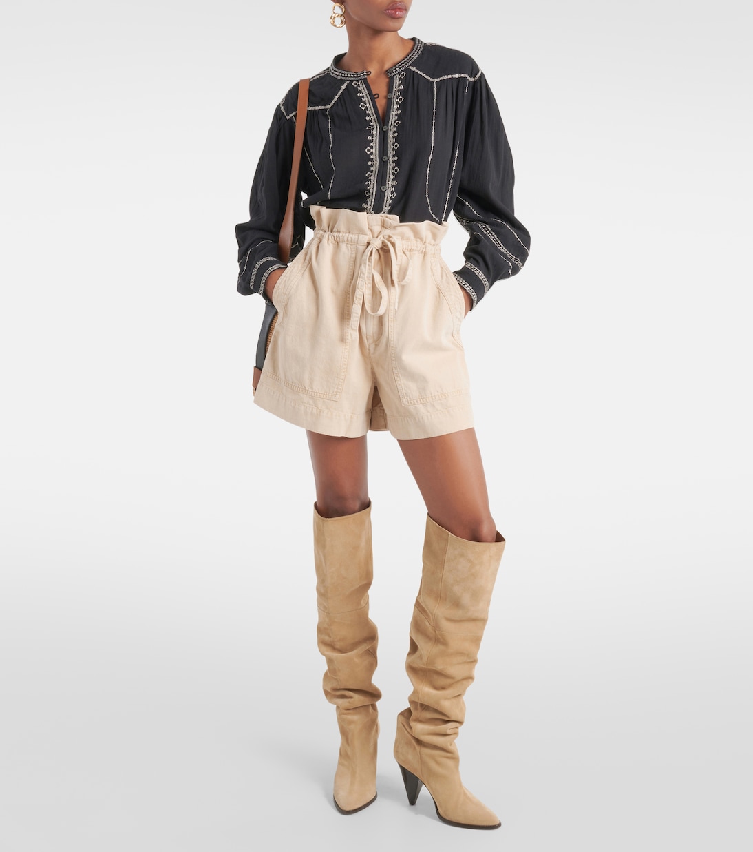 Short en jean Ipolyte à taille haute | Marant Etoile