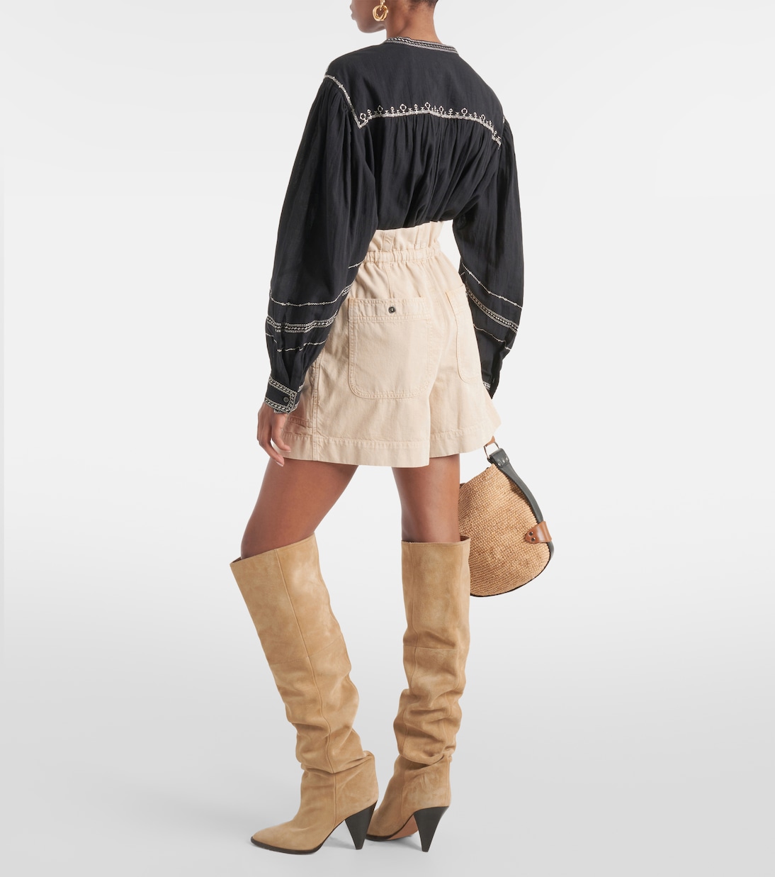 Short en jean Ipolyte à taille haute | Marant Etoile
