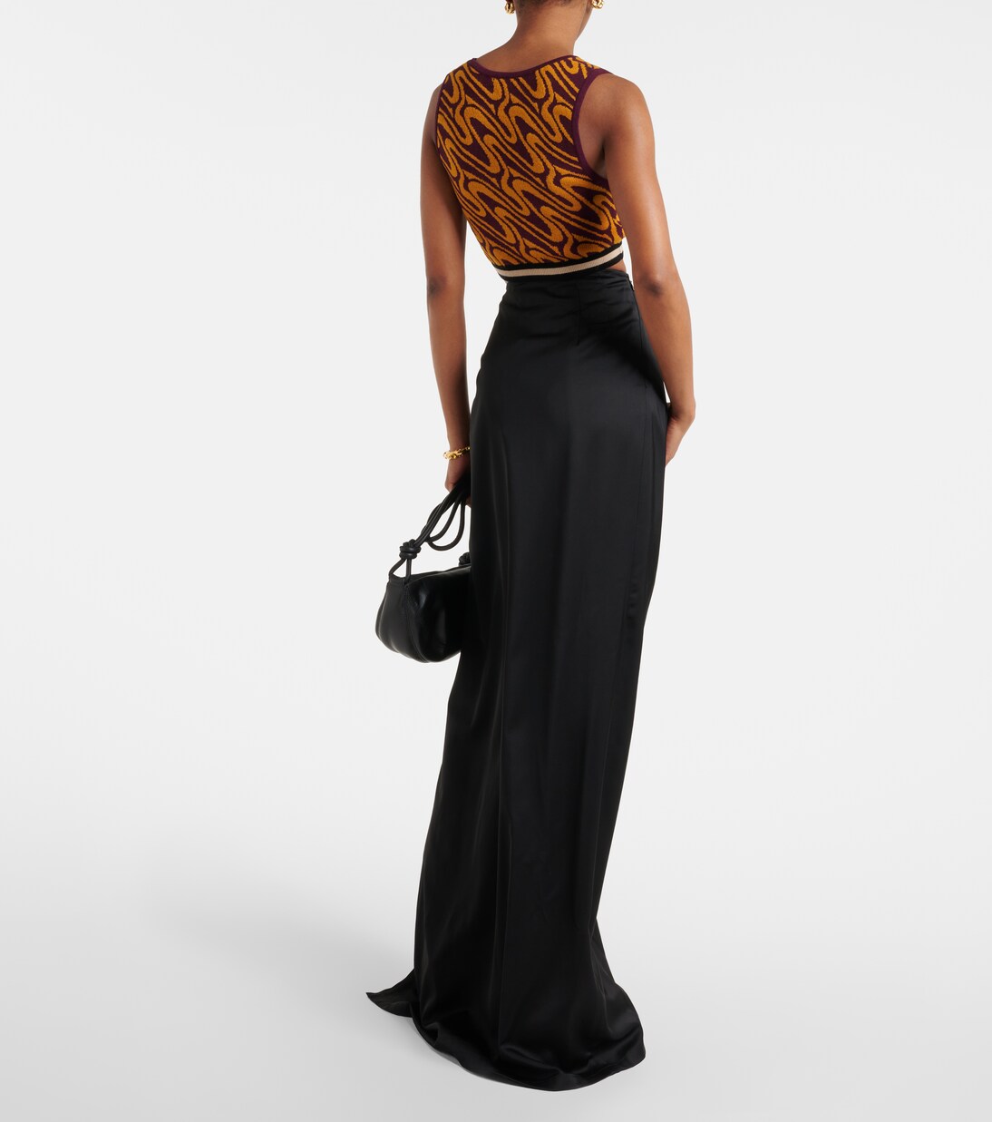Top raccourci en jacquard | Dries Van Noten