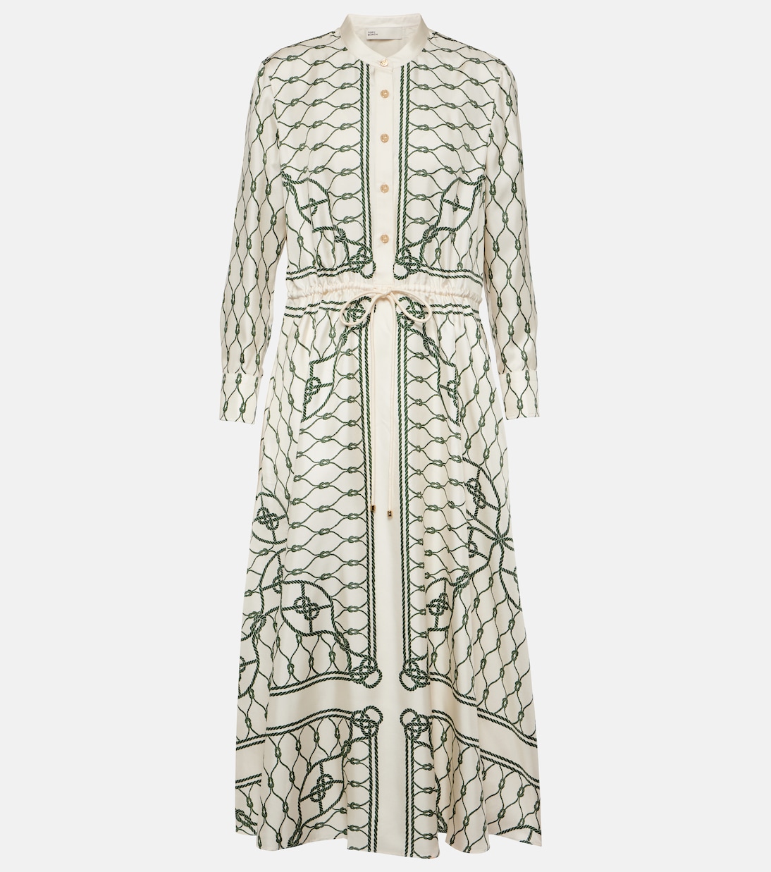 Bedrucktes Hemdblusenkleid aus Seiden-Twill | Tory Burch