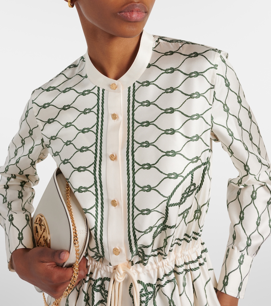 Bedrucktes Hemdblusenkleid aus Seiden-Twill | Tory Burch