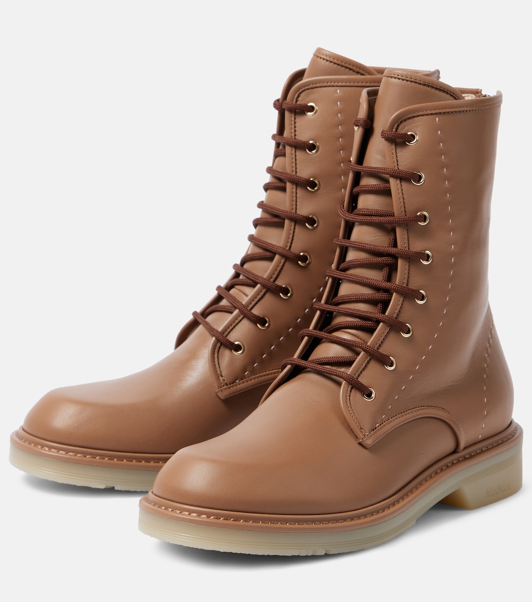 Schnürstiefel aus Leder | Max Mara