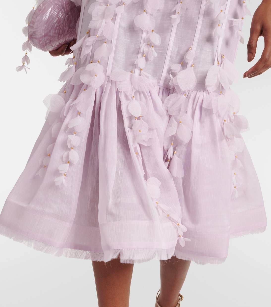Abito midi in lino e seta | Zimmermann