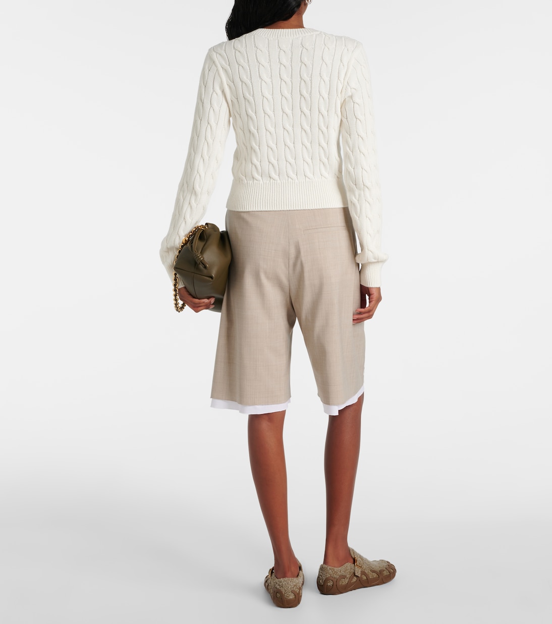 Anagram cable-knit cotton sweater | Loewe