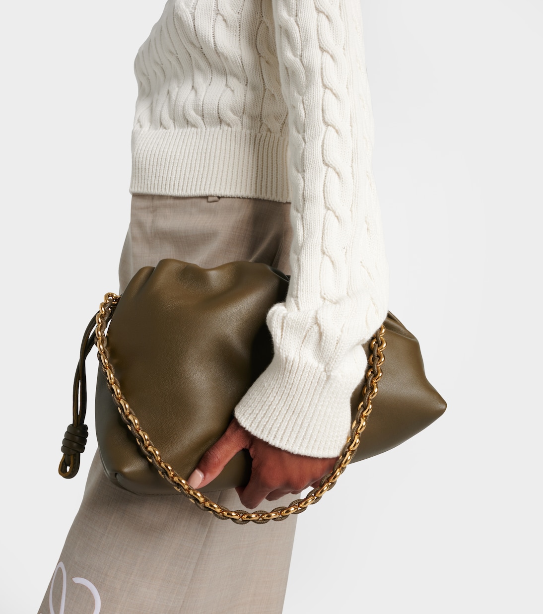 Anagram cable-knit cotton sweater | Loewe
