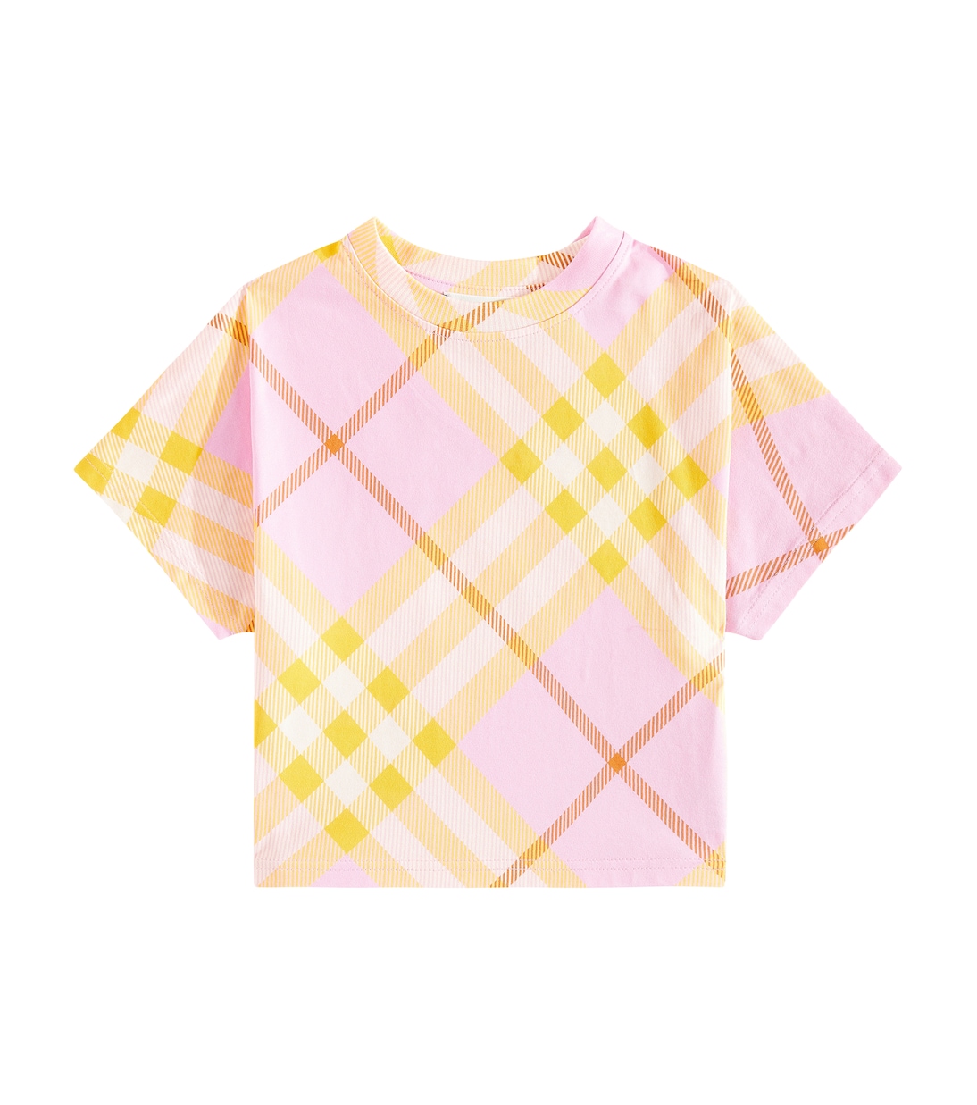 T-shirt Burberry Check en coton | Burberry Kids