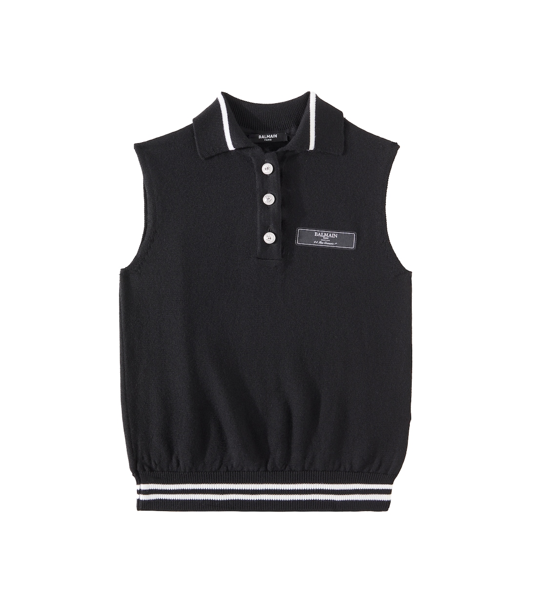 Pull sans manches en laine | Balmain Kids