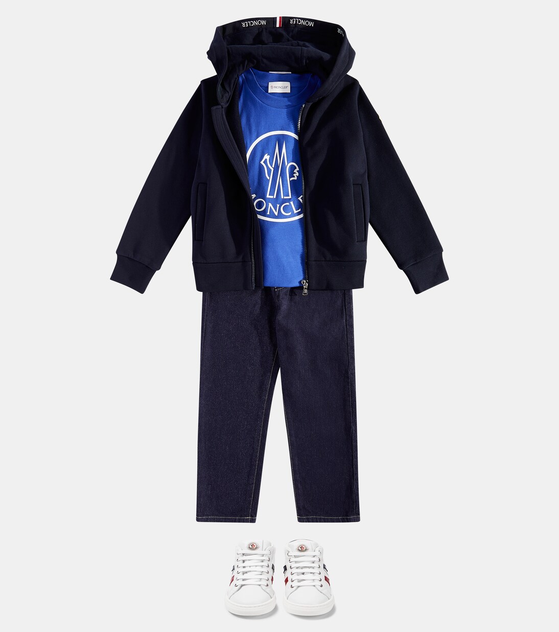 T-shirt in jersey di cotone con logo | Moncler Enfant
