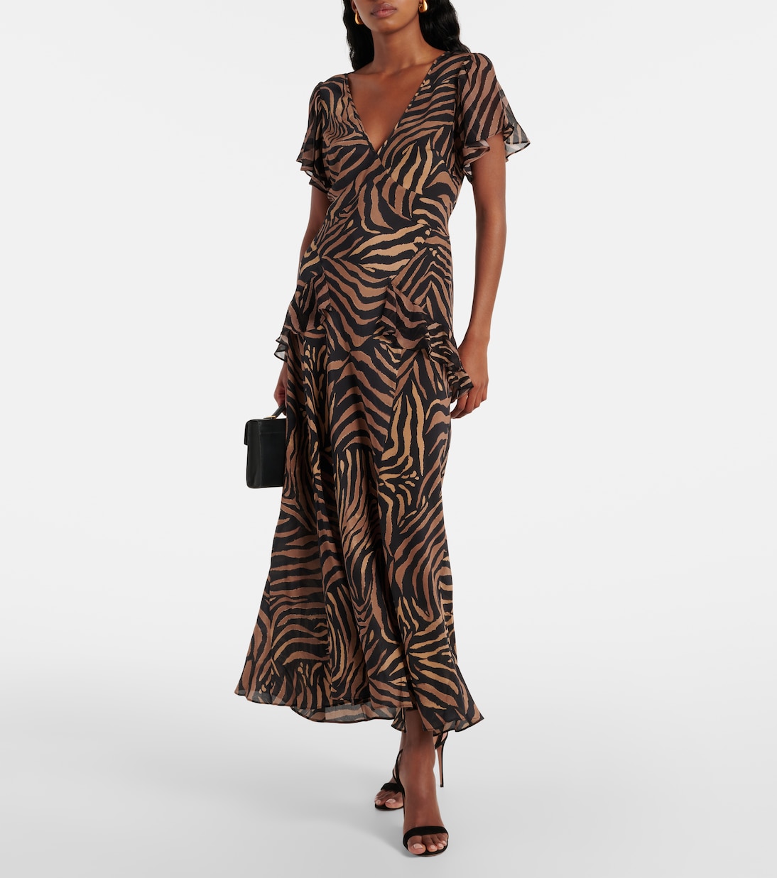 Evie printed silk midi dress | Rixo
