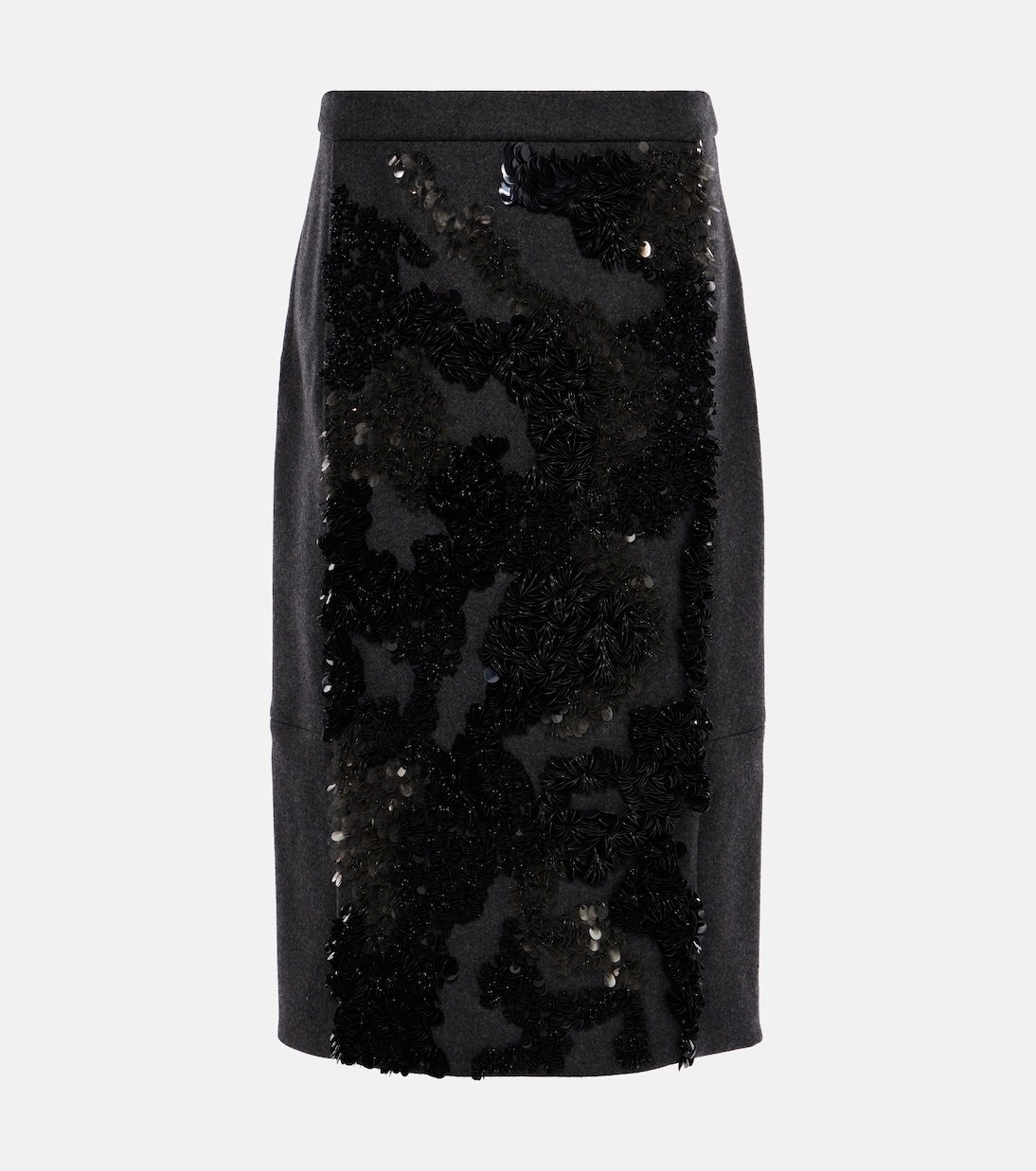 Gonna midi in misto lana con paillettes | Plan C