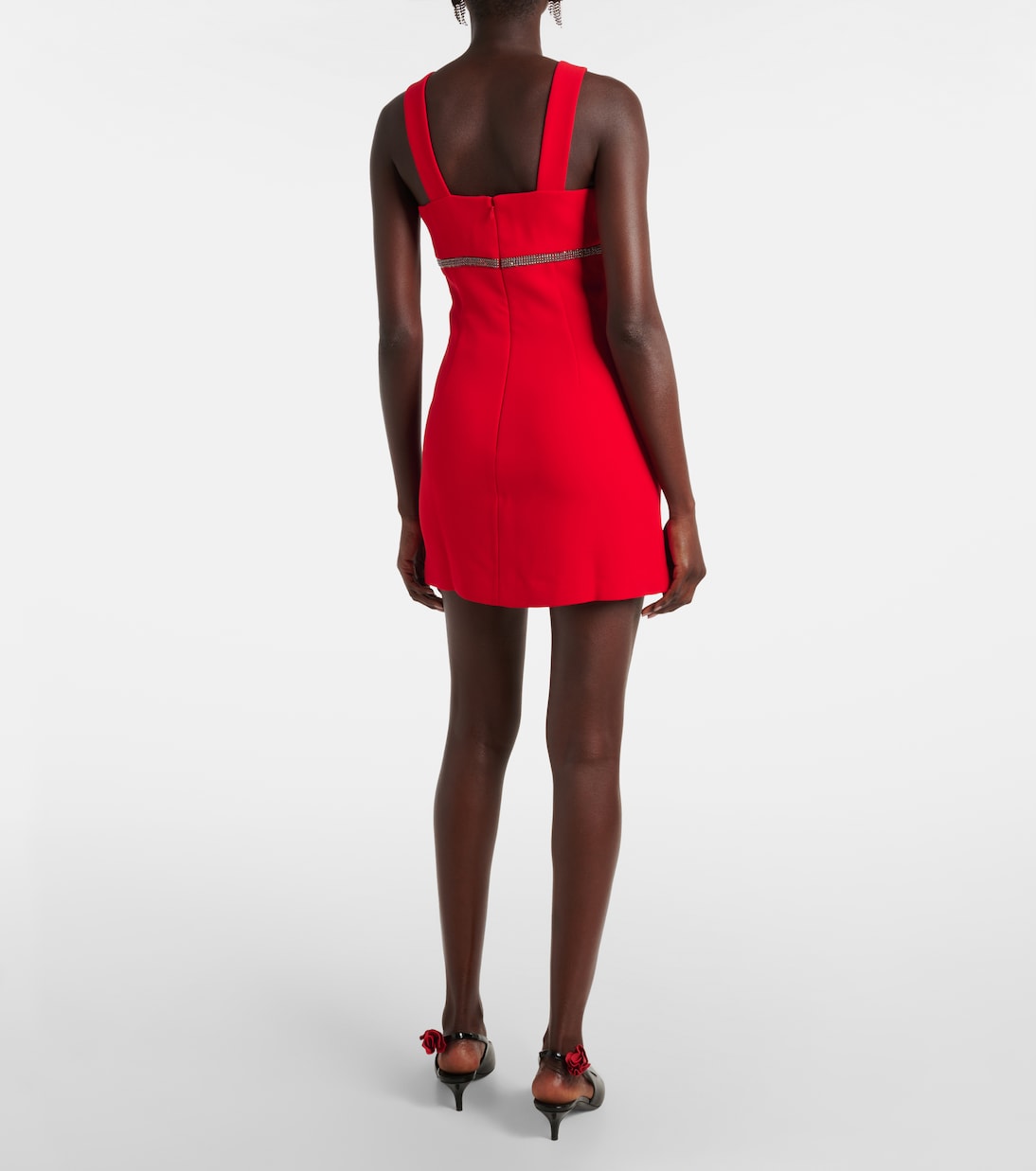 Embellished crêpe minidress | Self-Portrait