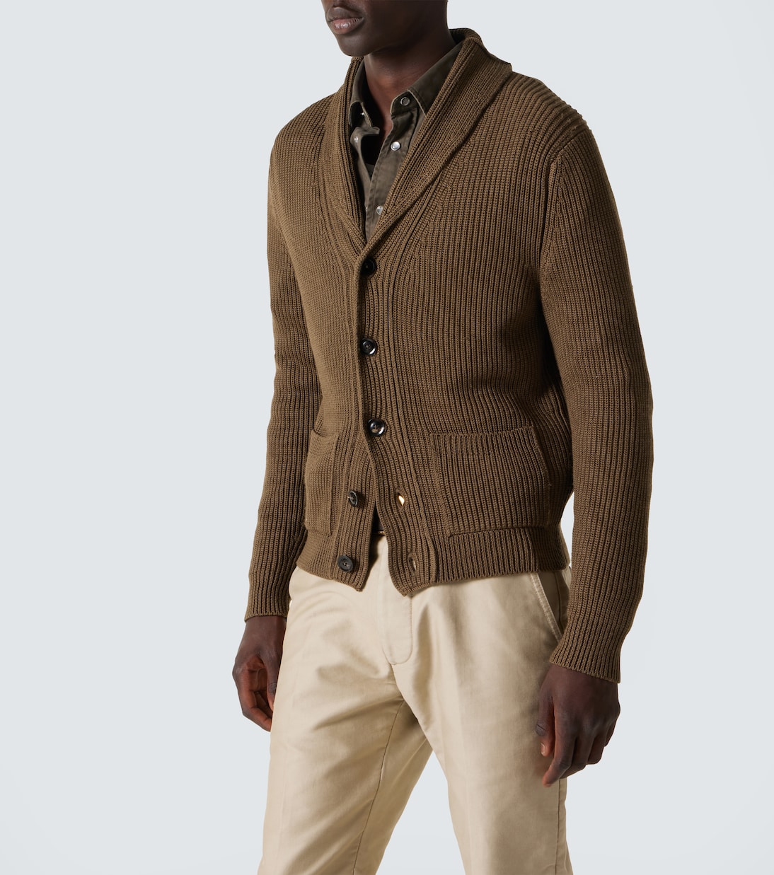 Cardigan in maglia di lana e seta | Tom Ford