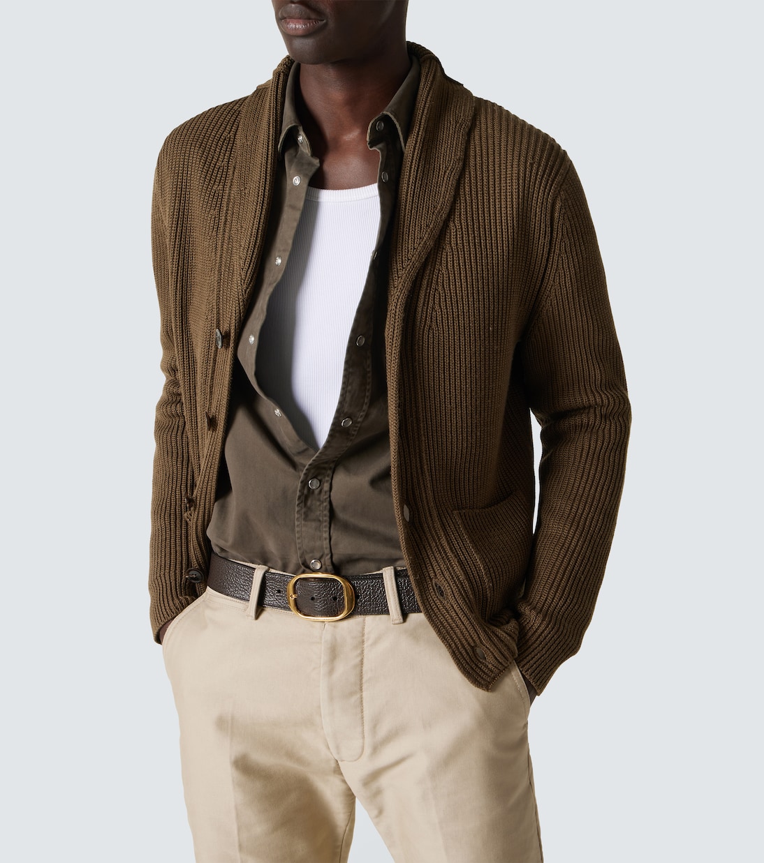 Cardigan in maglia di lana e seta | Tom Ford