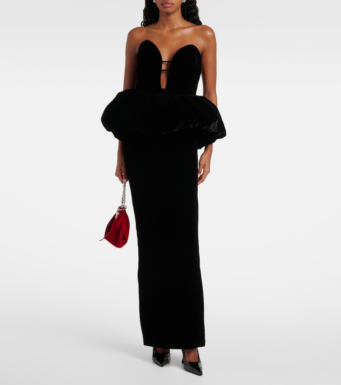 Callie velvet clutch | Jimmy Choo