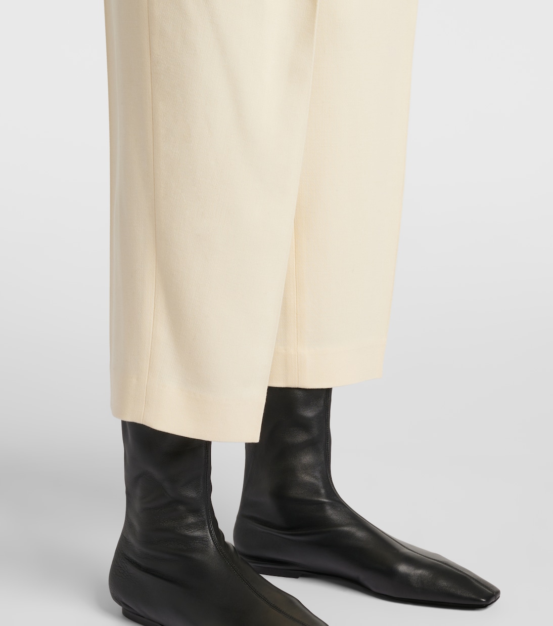 Pantalon droit à taille basse | Toteme