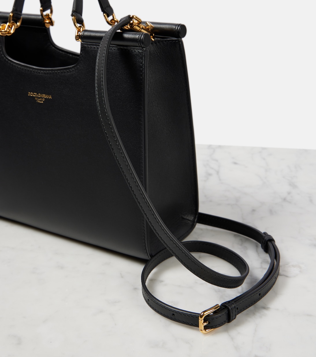 Sicily Medium leather tote bag | Dolce&Gabbana