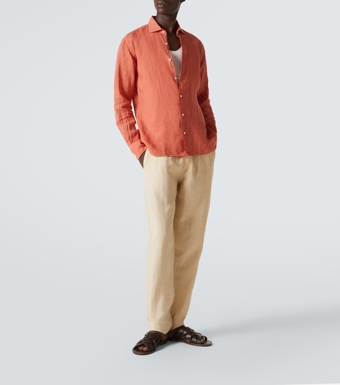 Camicia Oxford in lino | Fedeli