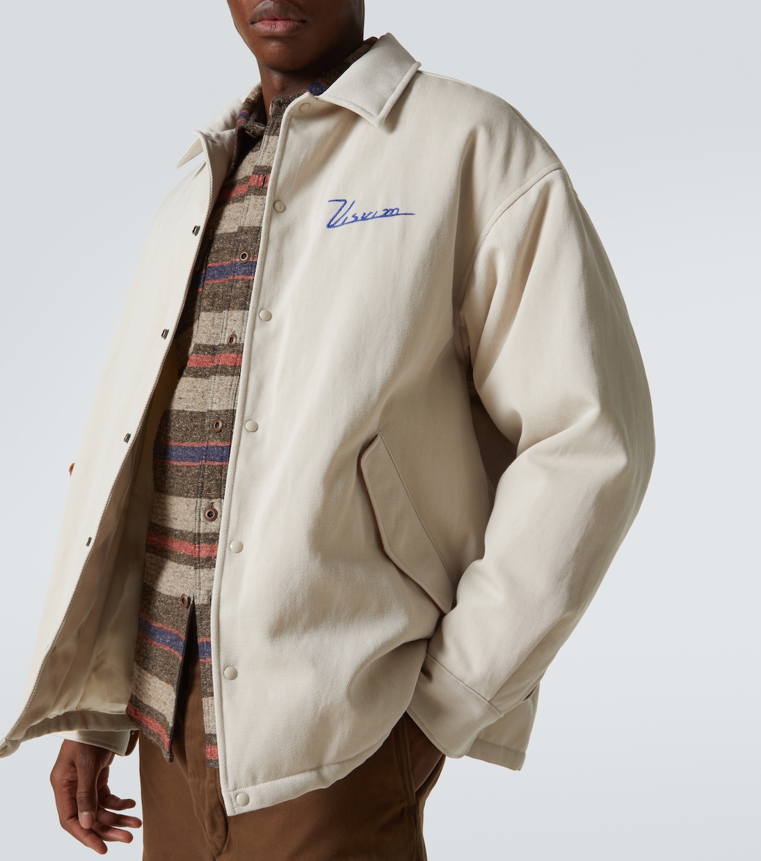 Westwood Team wool and linen down jacket | Visvim