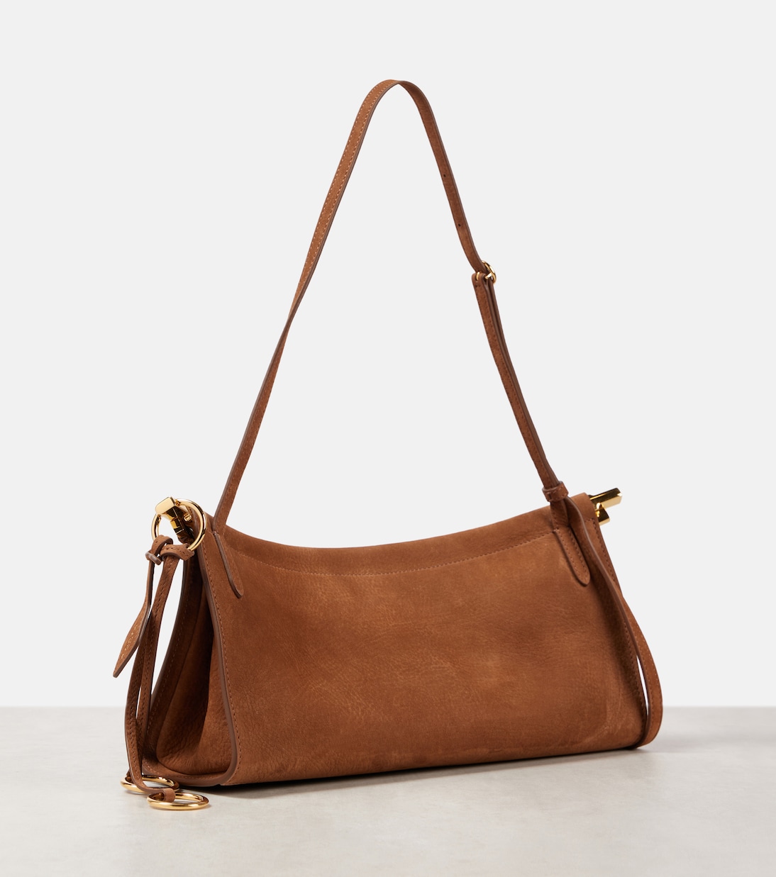 Borsa a spalla Le Click East West Medium in suede | Alaïa
