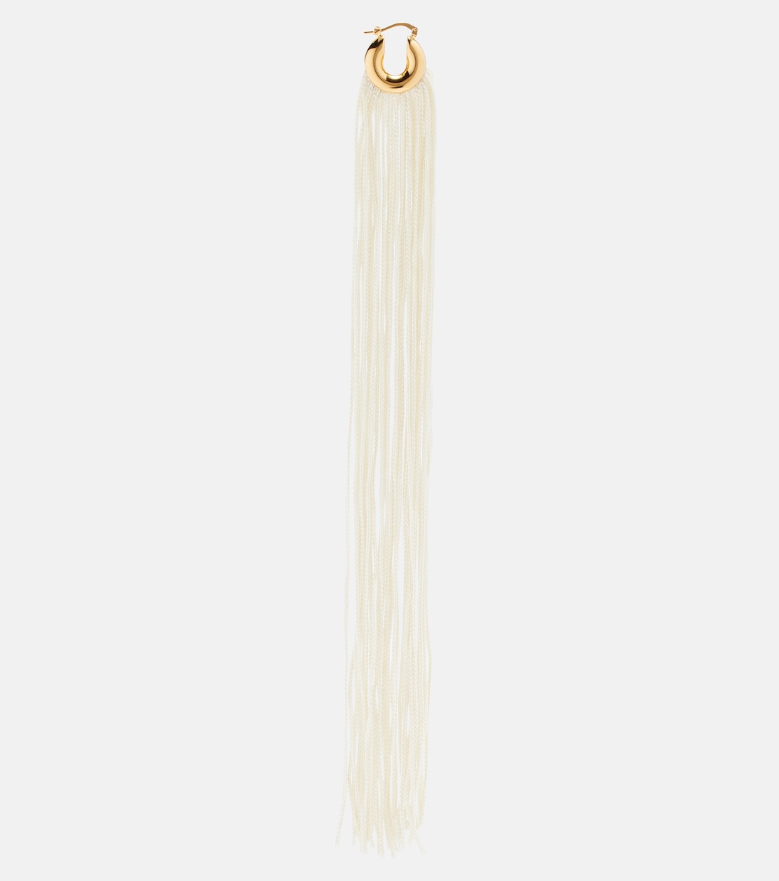 Fringed hoop earrings | Jil Sander