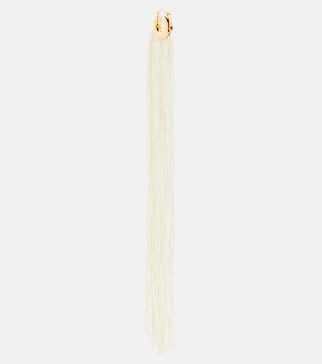 Fringed hoop earrings | Jil Sander