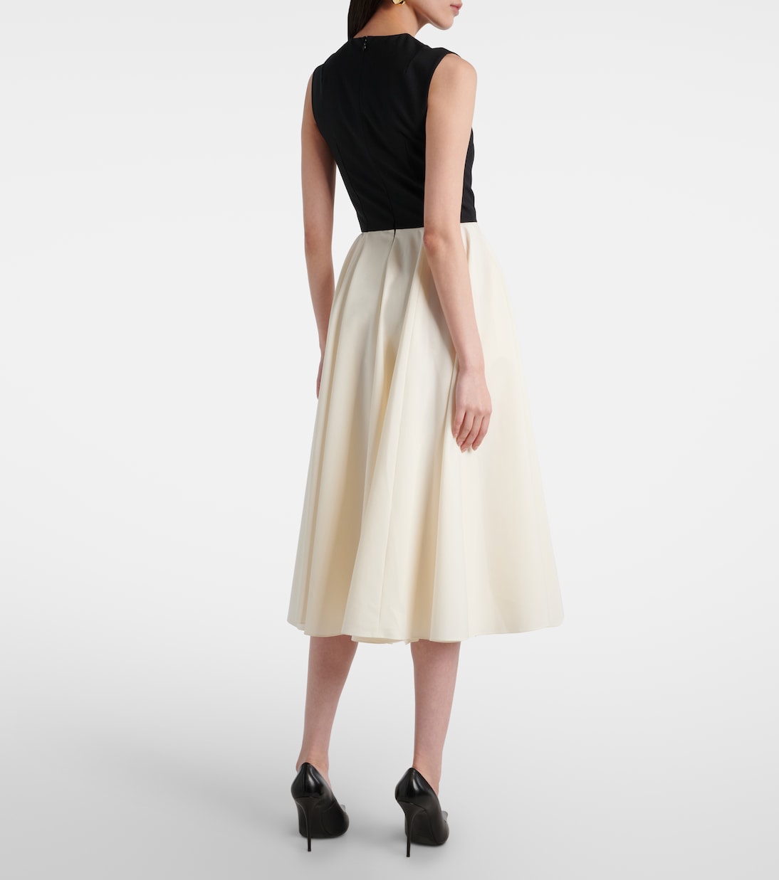 Abito midi Federica a pieghe | Emilia Wickstead