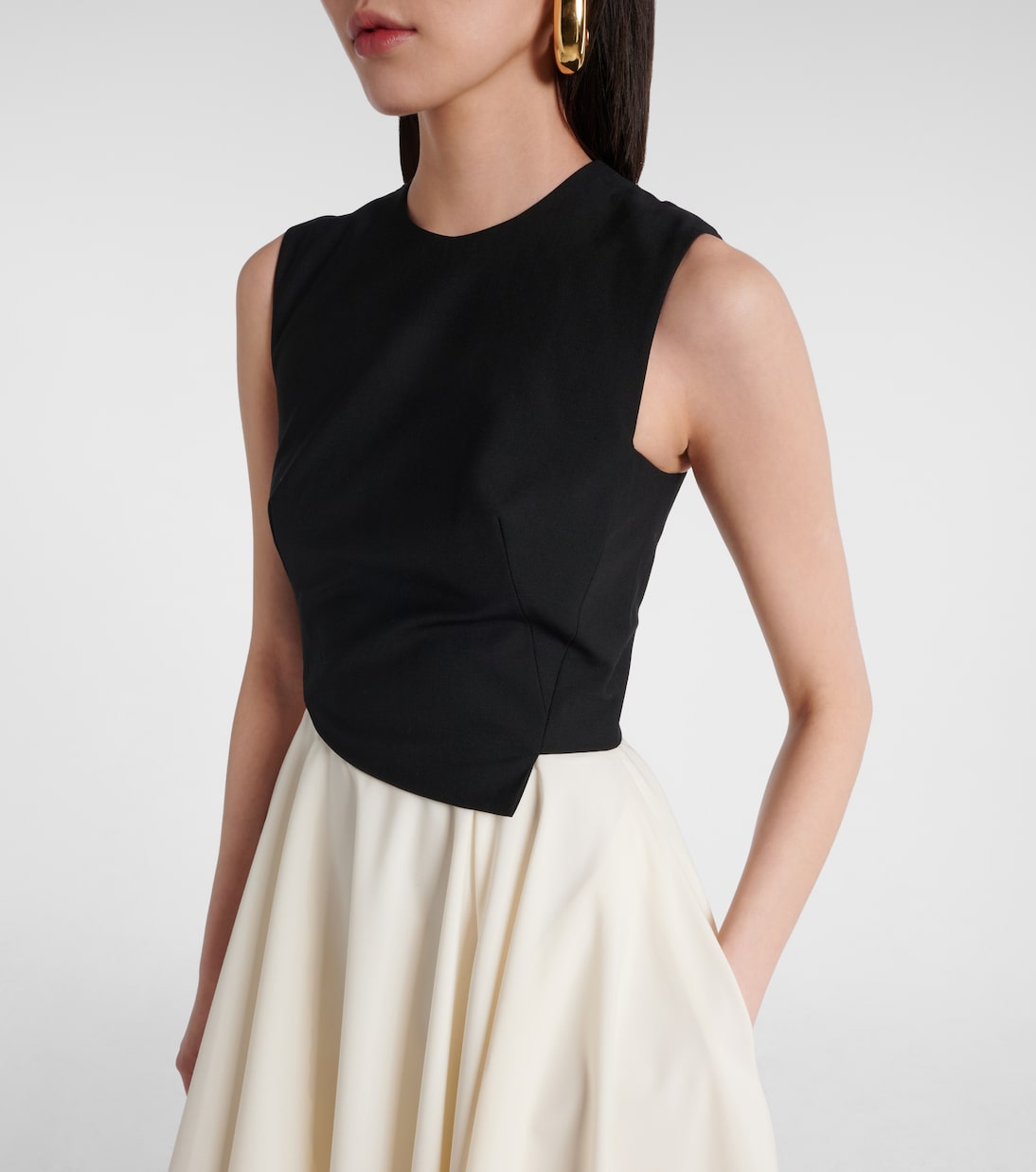 Abito midi Federica a pieghe | Emilia Wickstead